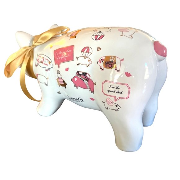 Benefit Cosmetics Piggy Bank 2014 Make Up Designer Ceramic - Picture 3 of 7